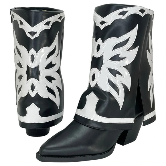 International Concepts Jadiza Western Style Over Ankle Womens Boots Size 5.5M - Picture 8 of 13